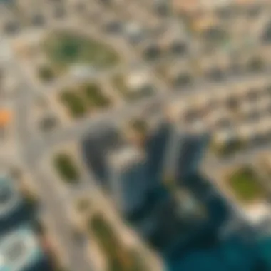 Strategic Location of Rashidiya Towers Aerial view showcasing the strategic location of Rashidiya Towers within Dubai