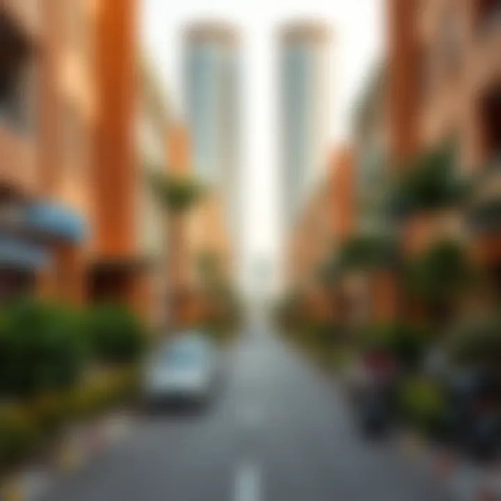 Vibrant Neighborhood around Rashidiya Towers Nearby attractions and vibrant neighborhood surrounding Rashidiya Towers