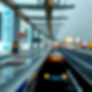 Transport Connectivity in Al Warqa Map highlighting transport links in and around Al Warqa