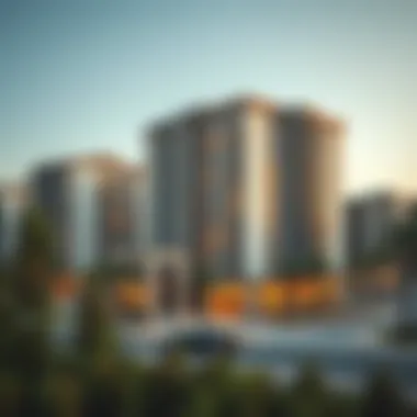 Modern Architecture in Al Warqa View of Al Warqa residential buildings showcasing modern architecture