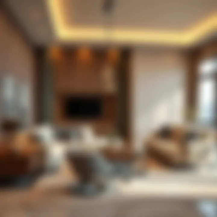 Luxurious Interiors of Reve Azizi Luxurious interior of a unit in Reve Azizi highlighting premium finishes