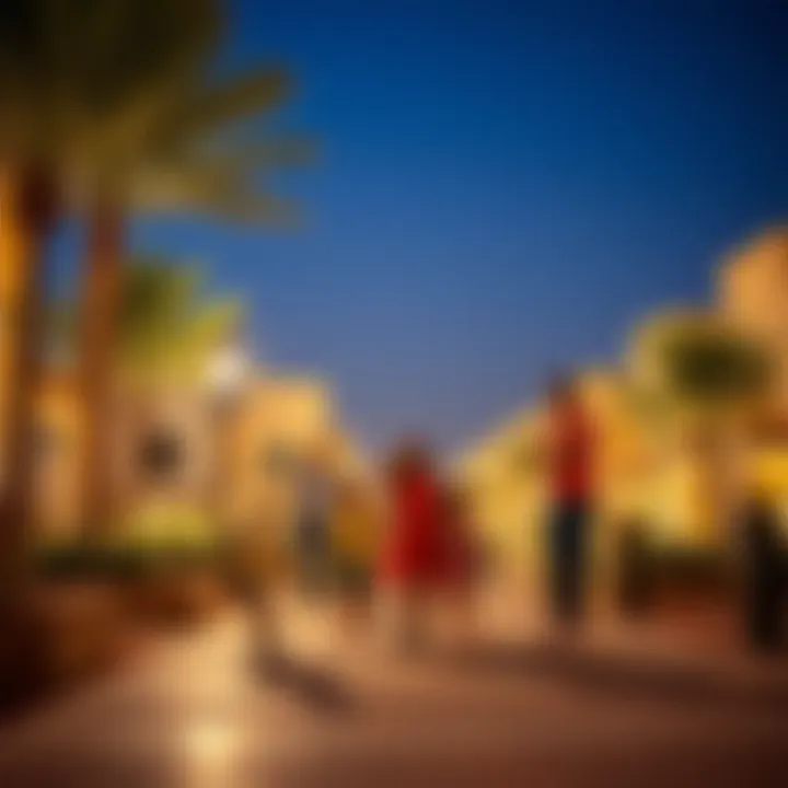 Vibrant Community Life at Roda Amwaj Vibrant community life at Roda Amwaj with families enjoying the outdoors