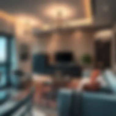 Comfortable Living Space in Dubai Cozy living space with amenities