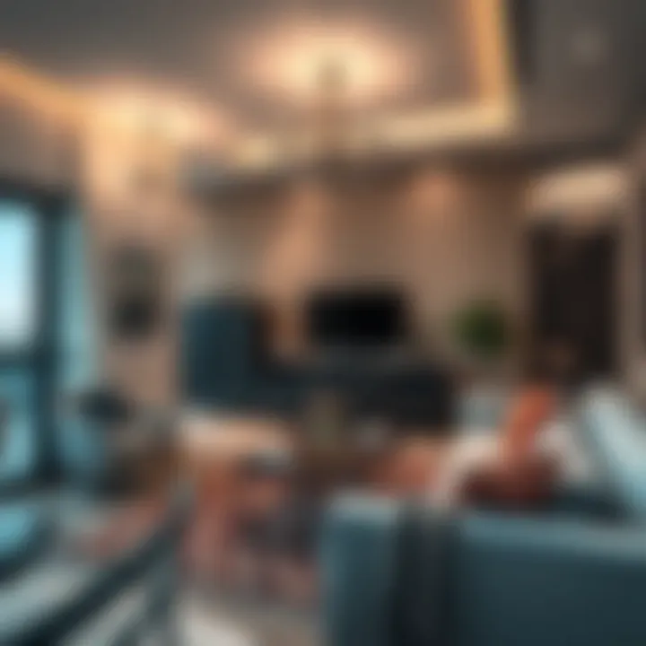 Comfortable Living Space in Dubai Cozy living space with amenities