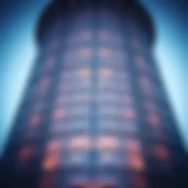 Close-up of the innovative facade of Safa One Tower