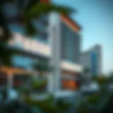 Architectural Design of Sheikh Hamdan Building 1 Exterior view of Sheikh Hamdan Building 1 showcasing its unique architectural design