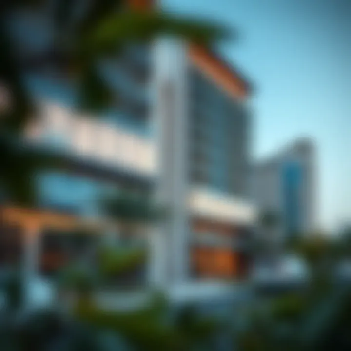 Architectural Design of Sheikh Hamdan Building 1 Exterior view of Sheikh Hamdan Building 1 showcasing its unique architectural design