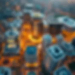 Aerial view of Silicon City Dubai showcasing modern architecture.