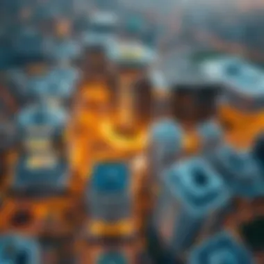 Aerial View of Silicon City Dubai Aerial view of Silicon City Dubai showcasing modern architecture.