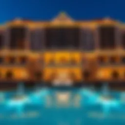 Luxury facade of SLS Dubai Hotel