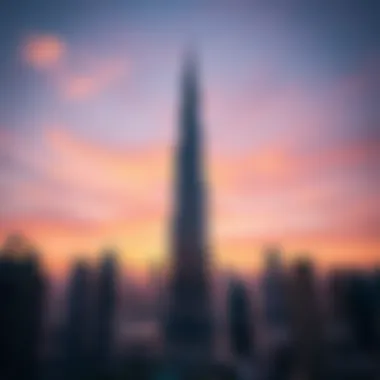 Burj Khalifa: An Icon of Modern Architecture Breathtaking view of Burj Khalifa at sunset