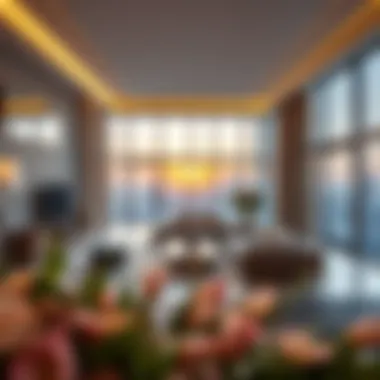 Luxury Living in High-Rise Developments Interior design of a luxury high-rise apartment