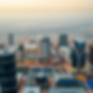 Skyline View from Tamani Tower Panoramic skyline view from Tamani Tower
