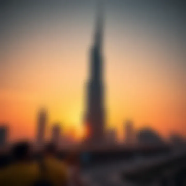 Tamani Tower at Sunset Stunning view of Tamani Tower at sunset