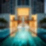 Stunning exterior view of The Address Fountain View showcasing modern architecture