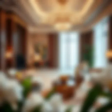 Luxurious interior setting of a suite within The Address Fountain View
