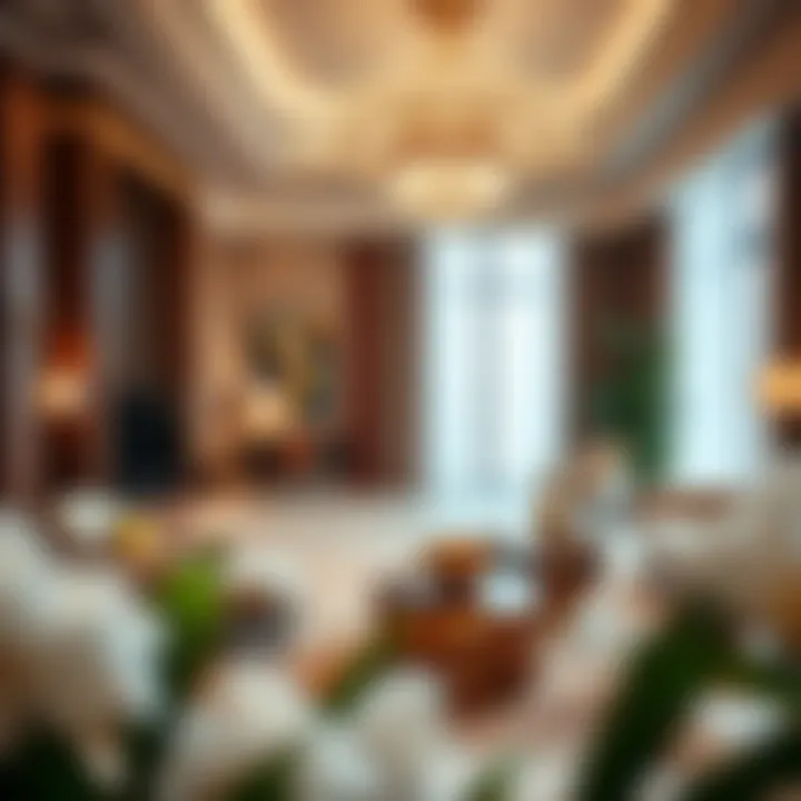 Luxurious interior setting of a suite within The Address Fountain View