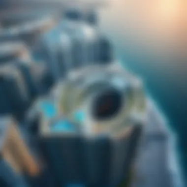 Stunning Aerial Perspective of Tiara Residences Aerial view of Tiara Residences showcasing its modern architecture