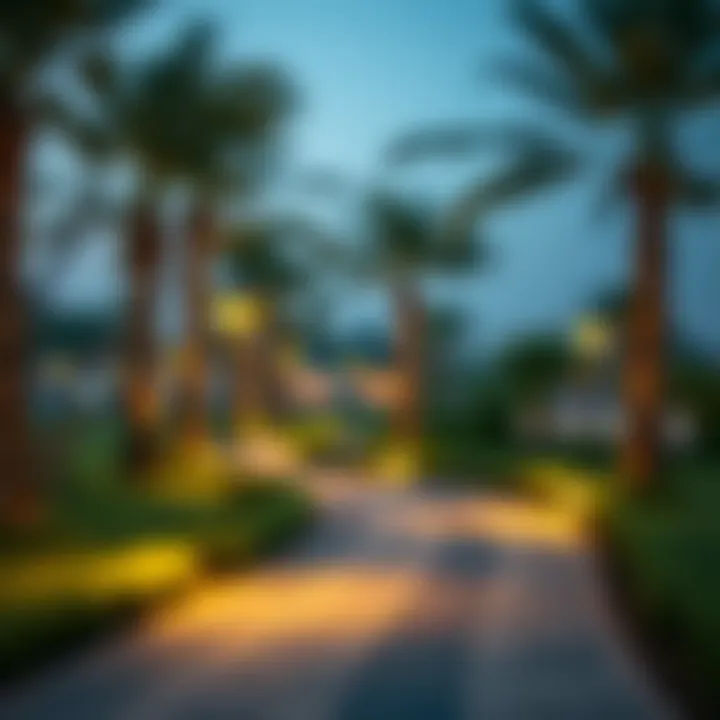 Scenic Pathways and Relaxation Areas Scenic views of park pathways