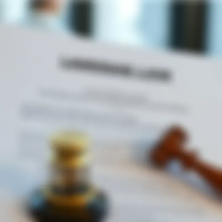 The Legal Framework of Broker Licenses in Dubai An illustration of a legal document representing the licensing framework for brokers.