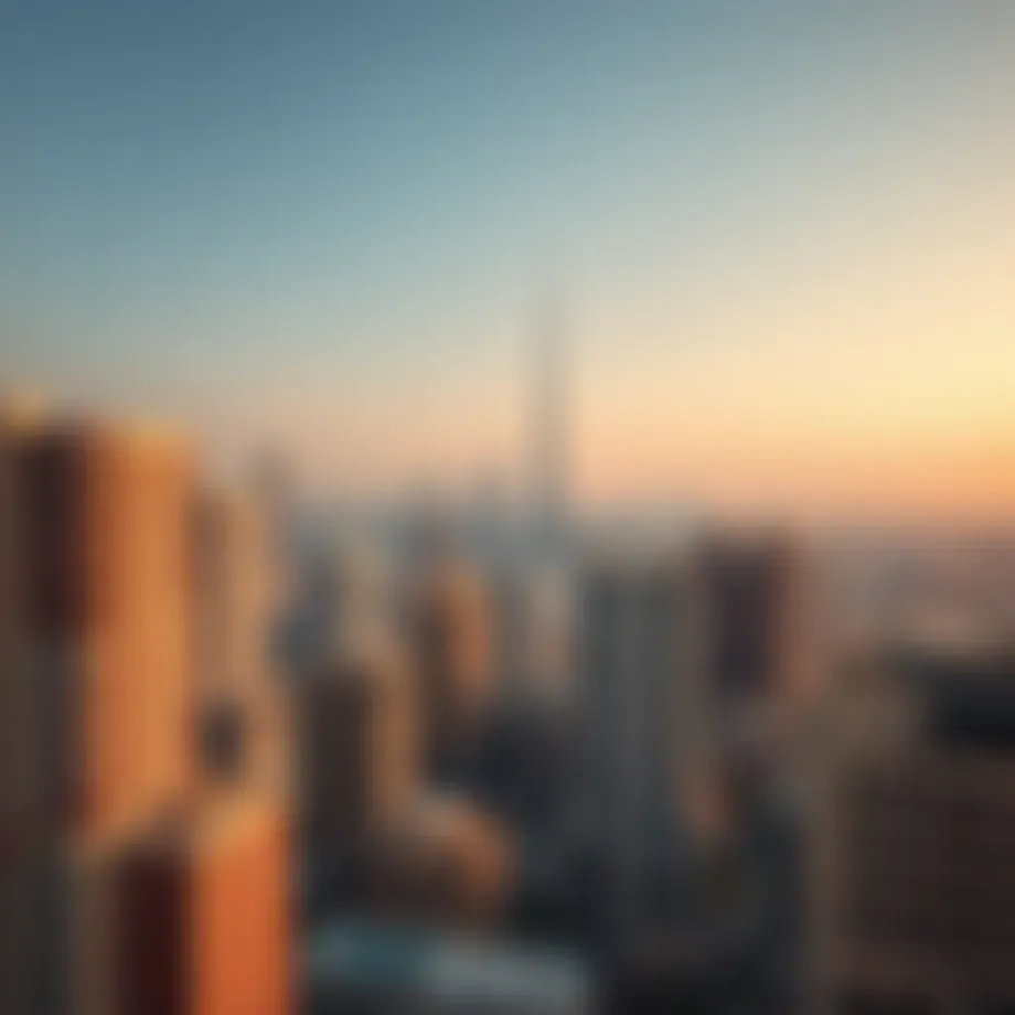 A stunning skyline view of Dubai showcasing various residential buildings