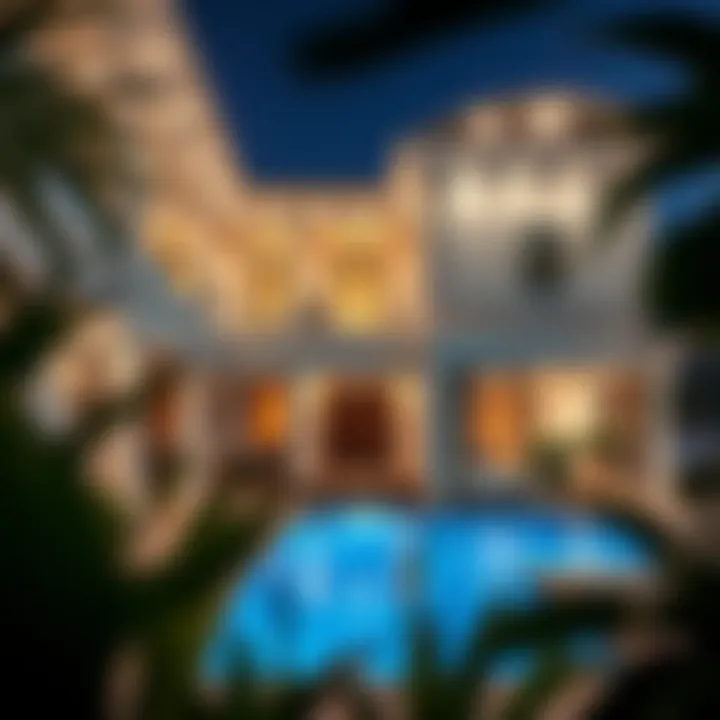 A luxurious property showcased at a real estate auction