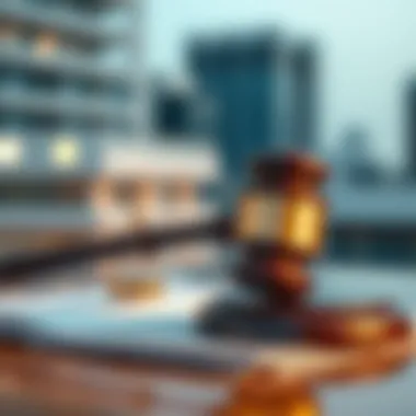 Eviction Notices: The Legal Perspective A gavel representing the legal aspects of eviction