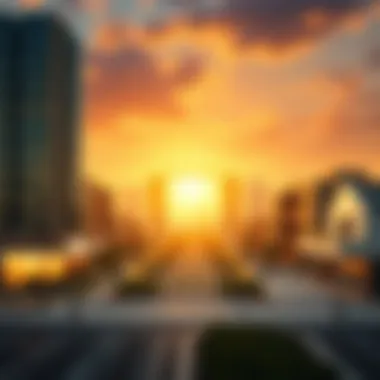 Historical Context of Housing Fees in Dubai Illustration depicting the historical evolution of housing fees in Dubai