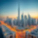 Dubai's Skyline: A Modern Marvel Aerial view of Dubai's skyline showcasing modern architecture