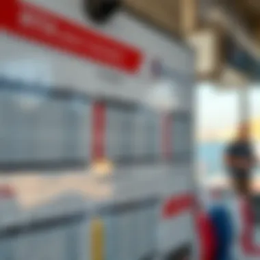 RTA Boat Schedule Timetable A timetable showcasing RTA Boat schedules in Dubai