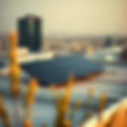 A solar panel installation on a modern Dubai rooftop