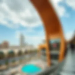 Panoramic view of Dubai's Design District showcasing modern architectural designs