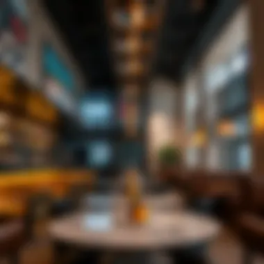 Trendy Lounge in Dubai Trendy lounge in Dubai with a lively atmosphere and stylish decor