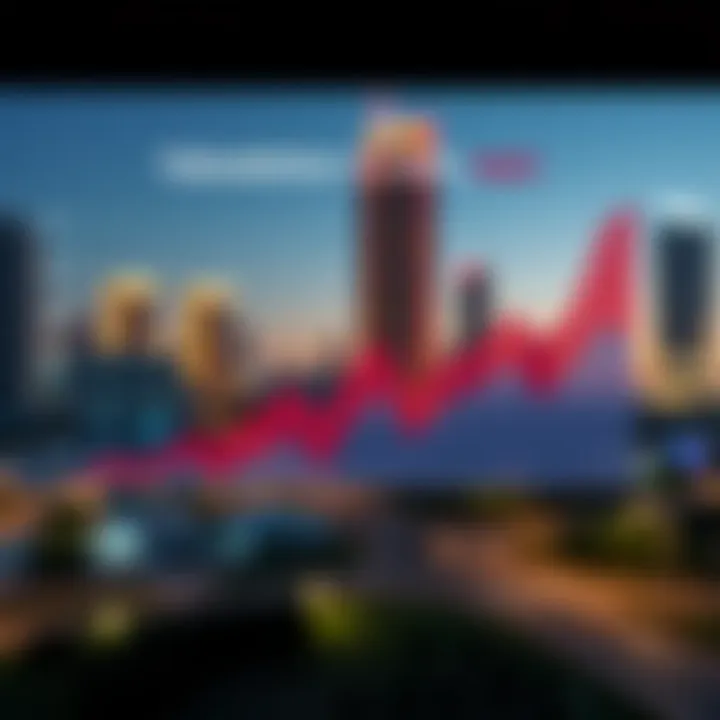 Property Valuation Trends in Dubai Graphical representation of property valuation trends in Dubai real estate