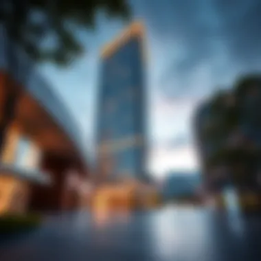 Modern Aesthetics of the Uniestate Sports Tower Architectural design of the Uniestate Sports Tower showcasing modern aesthetics