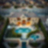Aerial Perspective of Villa Yasmine Aerial view showcasing the stunning architecture of Villa Yasmine