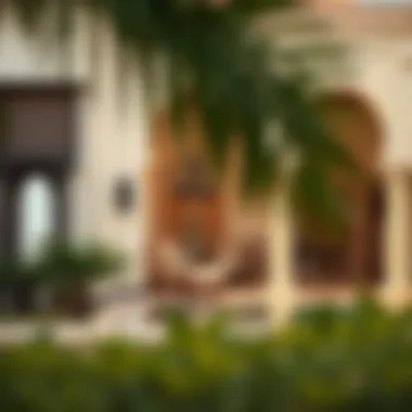 Architectural Features of Villa Yasmine Close-up of architectural details that define Villa Yasmine