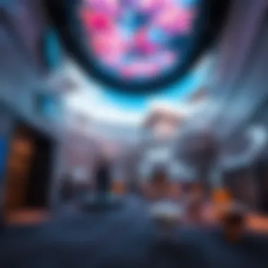 Immersive Spatial Experience inside the Wasl Center Immersive spatial experience at Wasl Center